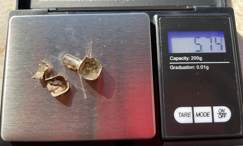 Zahngold - Bruchgold - Altgold, abgestrahlt und desinfiziert