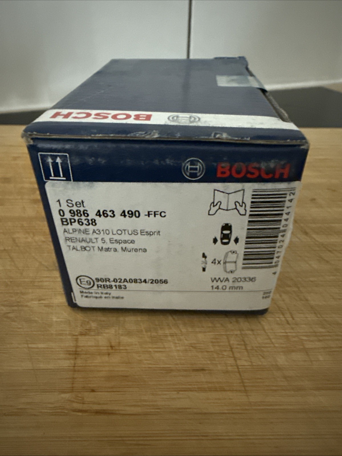 Plaquette Bosch de frein pour berline compacte