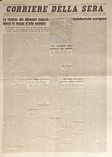 Corriere della Sera N. 129 - 1944 La tenacia dei difensori tedeschi 