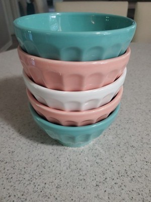  Set of 5 Biscuit Portugal Pastel Colors 5'' Cereal, Ice Cream Bowls