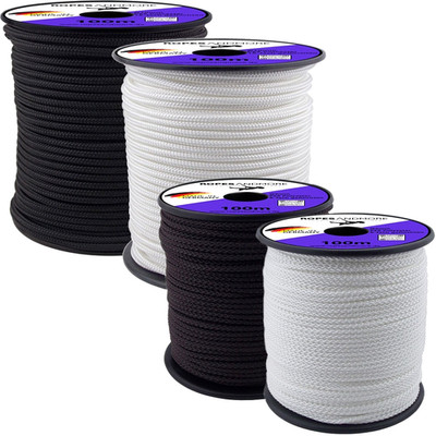 Polyesterseil PES Ø1mm-14mm geflochten Polyester Seil Schnur ab 10m Made in DE