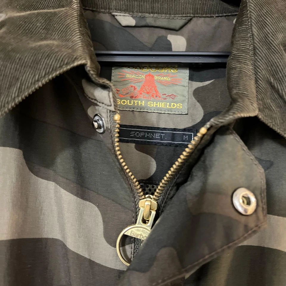 SOPHNET. x Barbour Military Jacket Used Good Condition Size 53cm - Image 3 of 4