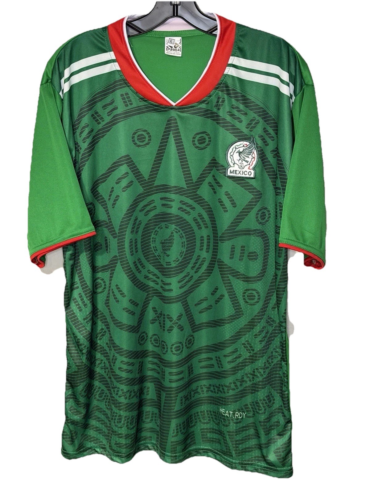 Mexico National Team Soccer Jersey Shirt Green Red White Size XL