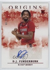 2021-22 Chronicles Draft Picks Origins Rookie Red 43/99 DJ Funderburk Auto 16hd