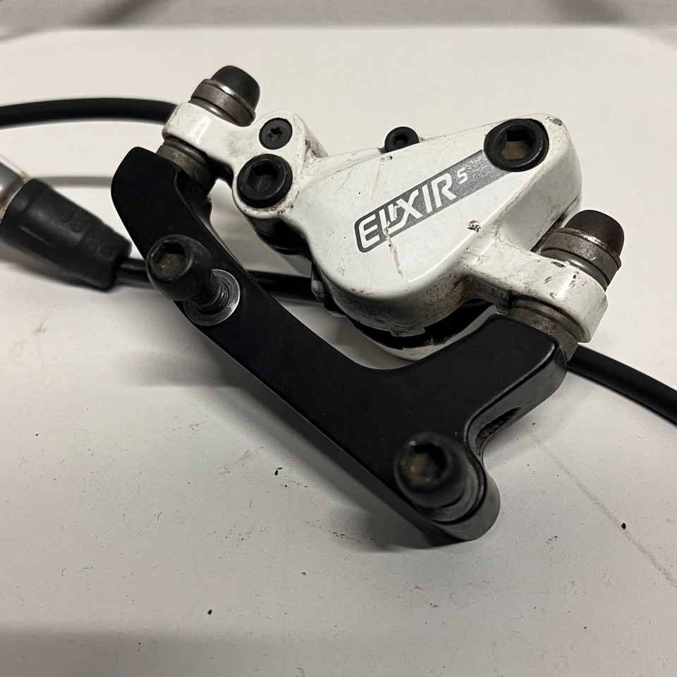 AVID ELIXIR 5 freni a disco idraulici bianchi - leve - pinze - tubi flessibili F&R - Immagine 4 di 4