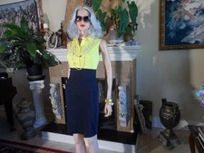 Akris Punto Colorblock Sleeveless Sheath Dres...