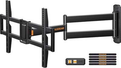 Perlegear TV Wandhalterung, Eckhalterung für 32-75 Zoll, schwarz 