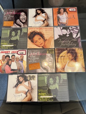 Sammlung CD Singles von Janet Jackson