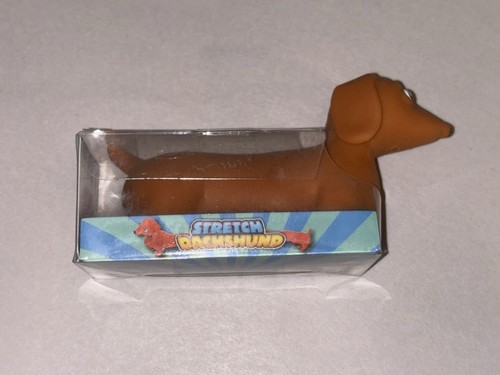 Bassotto Elasticizzato Argilla Chiara Marrone Sollievo Stress Cane Nuovo Con Scatola - Foto 8 di 14