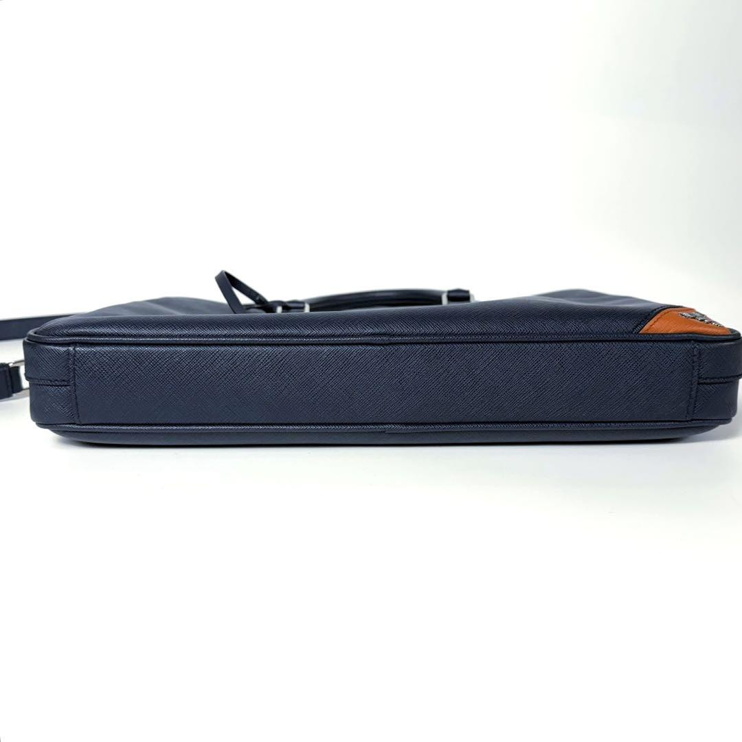 Prada Safiano 2Way Business Bag 2Ve368 Black Leather Prada Safiano 2Way Business Bag 2Ve368 Black Leather
