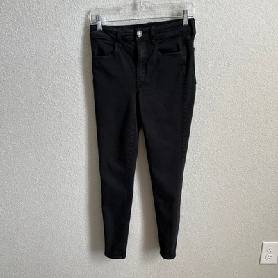 American Eagle Black High Rise Jegging Jeans Women's 6 Super Stretch Denim