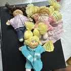 Lot of 3 Cabbage Patch Kids Dolls Vintage 1980'S MINI playmate and clothing