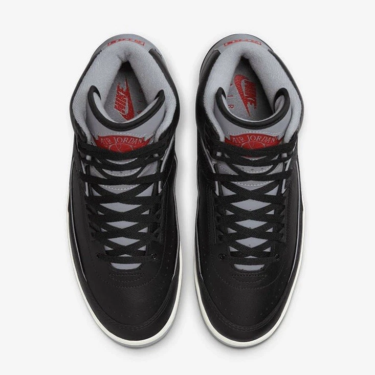 Sapato Air Jordan 2 retrô preto cimento tamanho 9.5 masculino DR8884-001 - Imagem 4 de 4