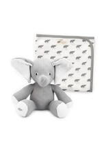 MONICA  ANDY Baby Organic Snuggle Cuddle Box One Size Grey Elephant