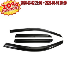 Window Visor For Toyota 4Runner 2004-2009 Mugen Style 3D Wavy 4pcs JDM Tape-on