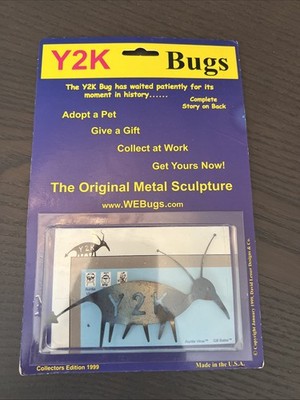 David Lesser Sculpture Y2K Bugs Bug Metal Figurine Figure 4  Pet NEW SEALED
