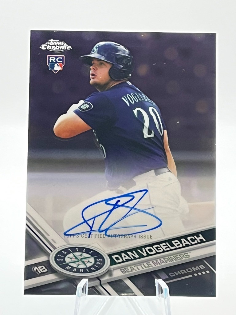 2017 Topps Chrome Rookie Auto Daniel Vogelbach #RA-DV Auto MARINERS