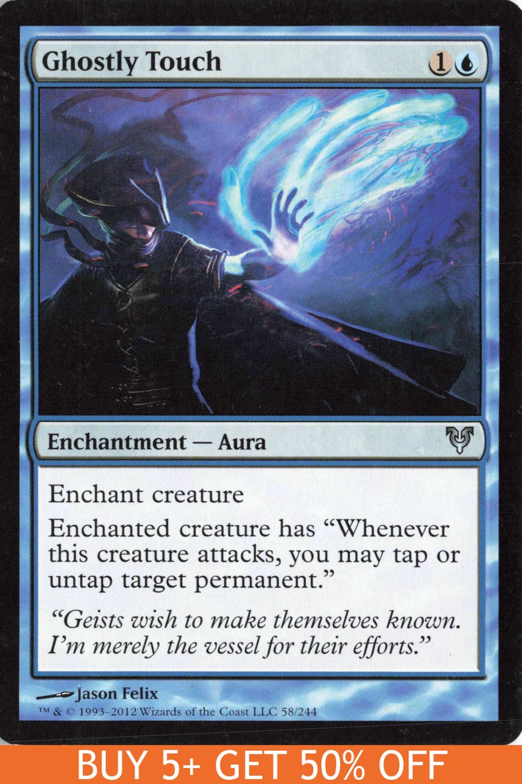 Ghostly Touch #58 Avacyn Restored Magic_the_gathering