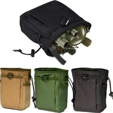 Tactical Dump Pouch Tool Bag Military Molle Drawstring Ammo Magazine Pouch