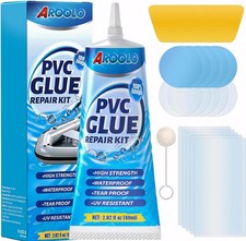 Air Mattress Repair Kit - 80ml Waterproof Vinyl Repair Patch Kit, Heavy Duty Inf