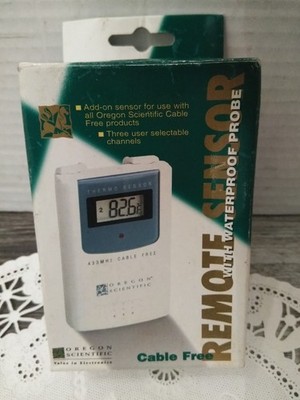 N.O.S. Oregon Scientific THC-128 Wireless Remote Sensor with Waterproof Probe