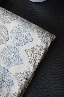 Hand Block 100%Cotton Leaf Fabric 10 Yard NO TARRIF CHARGES 100%  ZK-95#