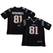 Aaron 81 Hernandez Men's Stitched Jersey Navy/White
