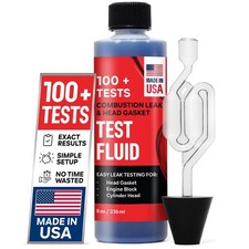 Engine Combustion Leak Test Kit - 100 Tests, 8oz Fluid, Quick Leak Detection