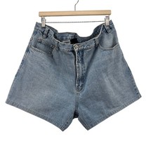 Route 66 Relaxed Fit Denim Mens Shorts 42 Light Blue Wash Vintage High Rise VTG