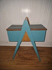 Craft/Sewing Storage Box with One Compartment Wooden Storage Box