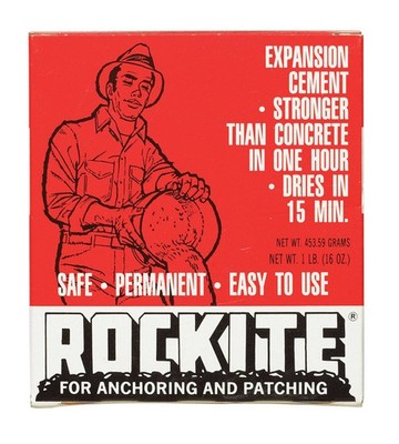 Rockite 10001 Off-White Anchoring Expansion Cement Powder 1 lbs. (Pack of 12)