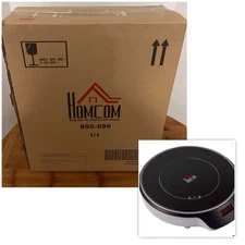 HomCom Portable Electric Induction Cooktop Countertop Burner