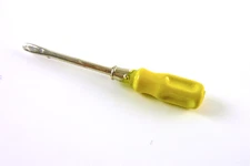 Dollhouse Miniature Artisan Workshop Garage Screwdriver, Yellow
