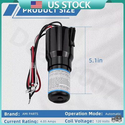 #ad 3 in 1 Start Hard Start Kit Refrigerator Freezer Relay Capacitor Overload RCO810 $9.99