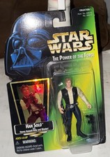 Vintage 1997 Star Wars POTF Han Solo Action Figure Kenner MOC Sealed 3.75in