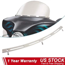 Chrome Slotted Windshield Windscreen Trim for Harley Electra Glide FLHT/I 96-09