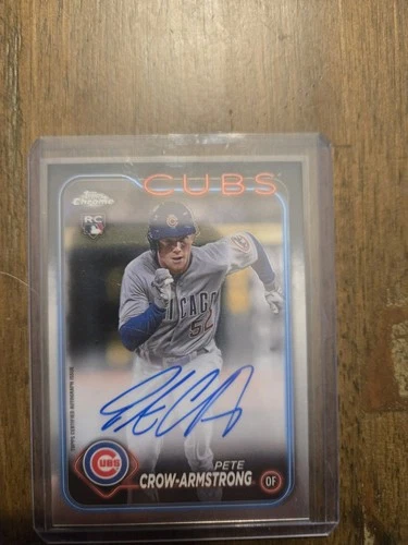 2024 Topps Chrome Pete Crow-Armstrong Rookie Auto RC #RA-PC Cubs