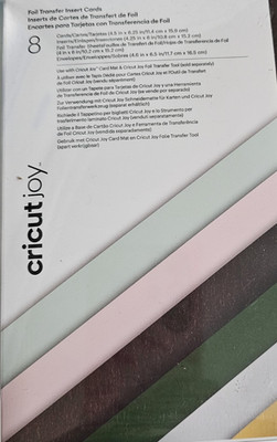 Cricut Joy Foil Transfer Insert Cards 8 New Forest Grove Sampler 4.5X6.25