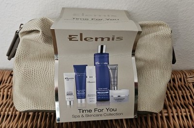 Elemis Time For You Skin Care Bundle, Spa And Skincare Gift Set, Travel Bag