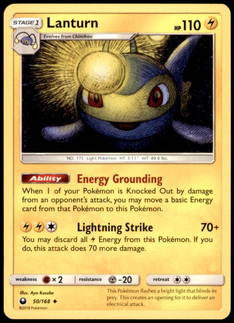 Pokemon - Lanturn #50/168 - SM - Celestial Storm Uncommon