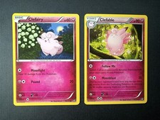 Pokémon Clefairy + Clefable 69/111, 71/111 Non-holo Furious Fists both Near Mint