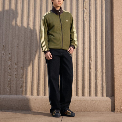 adidas Originals Stand Collar Sports Zip Stripe Jacket | eBay