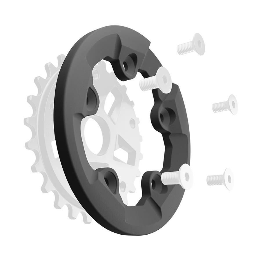 Eclat Felix NylonFiberglass Sprocket Guard - Durable Black Bike Protection 4690₽