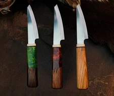 Gift-Ready Steel Knife Full Tang Hunt it Hunt + Leather Sheath