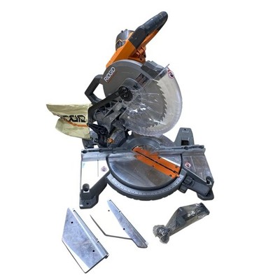 RIDGID Miter Saw R4113 10'' Dual Bevel Compound Miter Saw USED