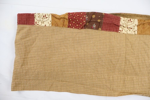Curtain Valance Park Designs Patchwork Quilt Country Primitive Style 64"x12" - Picture 2 of 10
