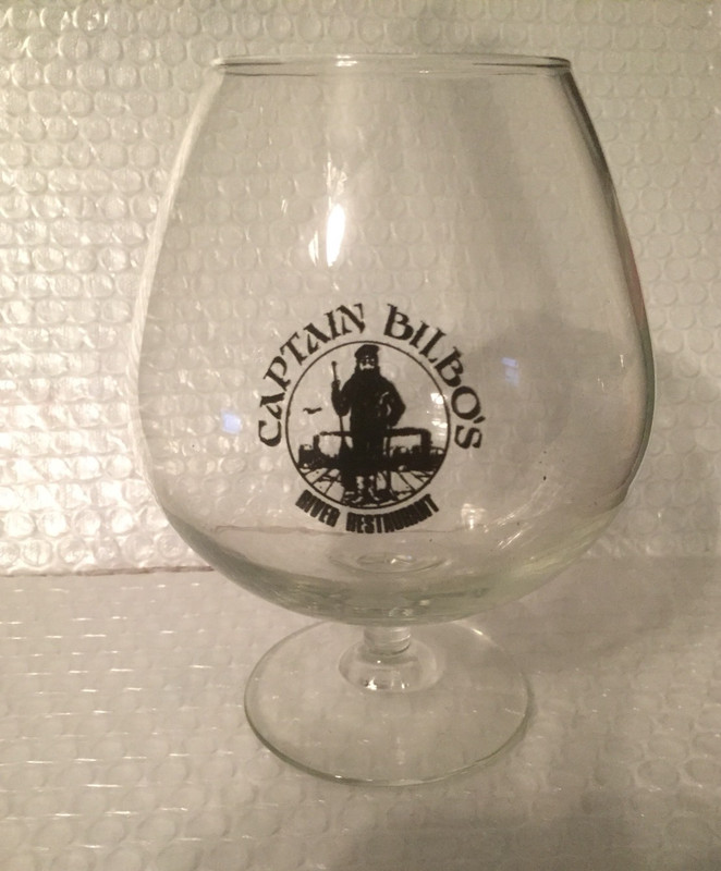 Captain Bilbo's River Restaurant Memphis Tennessee Mixed Drink Brandy Glass