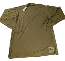 XGO USMC Flame Resistant Shirt Men XL Brown Silkweight Long Sleeve FROG Made USA