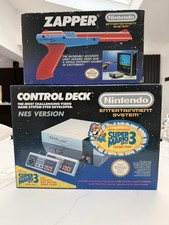 Nintendo Entertainment System NES Control Deck Mario 3 Bundle + Zapper Gun Boxed