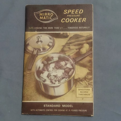 #ad #ad Vintage 1972 Mirro Matic Speed Pressure Cooker Manual Booklet Recipes Guide $11.63